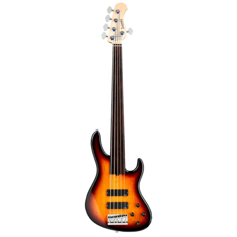 Sadowsky MetroLine Modern Bass 5 24 Fretless Vin. Sunb. METRO LINE 5 STRINGS BASS 24 FRETS MODERN FRETLESS ASH/EBONY