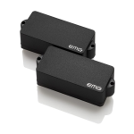 EMG Offset dual coil attivo nero Offset dual coil attivo per basso elettrico 4 corde