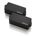 EMG Offset dual coil attivo nero Offset dual coil attivo per basso elettrico 4 corde