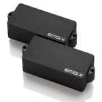 EMG Offset dual coil attivo nero Offset dual coil attivo per basso elettrico 4 corde