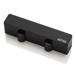 EMG Pick-ups J ponte nero Single coil attivo J per basso elettrico 4 corde