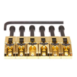 GraphTech String Saver Floyd Rose Style Gold 6Pcs Selletta con vite di intonazione centrale per chitarra elettrica 6 corde con ponte Floyd Rose