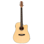 Stagg Dreadnought cutaway elettrificata natural Chitarra 6 corde dreadnought cutaway elettrificata