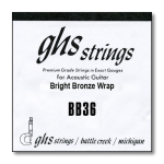 GHS Singola acustica Bright Bronze 036 Corda singola per chitarra acustica