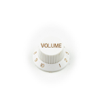 G&L Manopola plastica bianca Pot Volume Split-Shaft KNOB BELL STYLE SPLIT