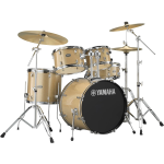 Yamaha Rydeen JRDP0F5CPGCPSET Batteria 5pz con hardware e piatti Paiste 20" Bass Champagne Glitter