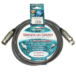 Reference DAMMIUNCAVO-GR-XLRM-XLRF-2,25-R Cavo Microfonico XLR - XLR Grigio 2.25 Metri