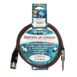 Reference DAMMIUNCAVO-XLRM/JTRS-1.25-R Cavo XLRM - Jack Stereo 1.25m Bordeaux