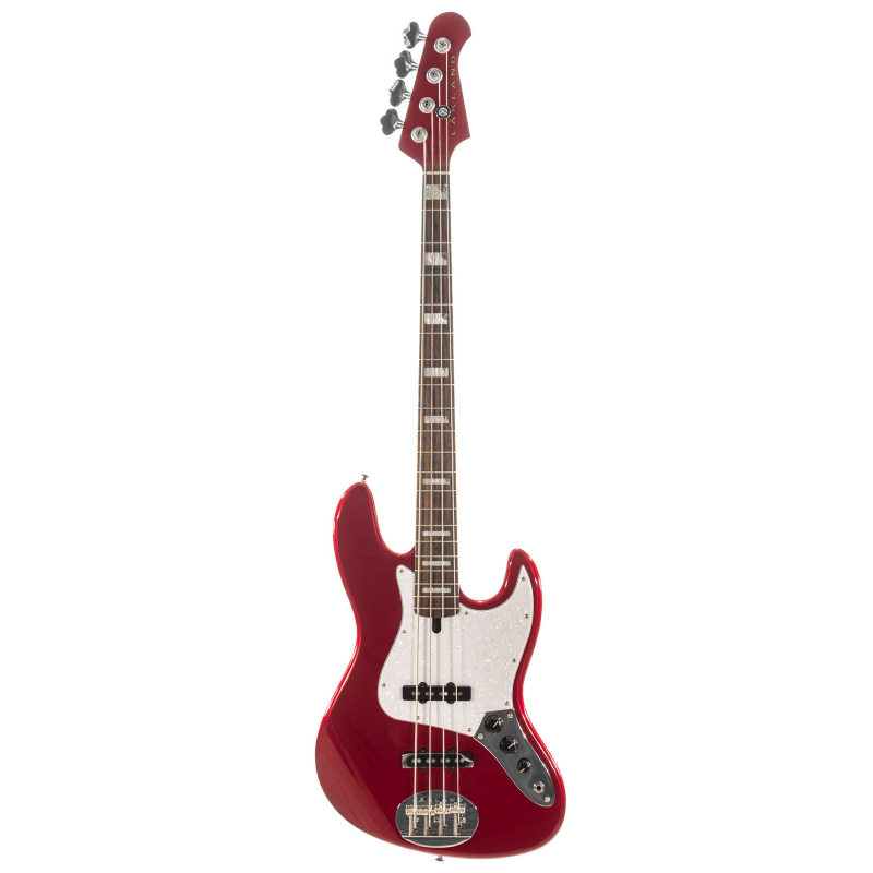 Lakland Skyline 44-60 Custom Vintage J Candy Apple Red Skyline 44