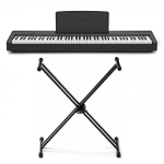 Yamaha P145 Stand Bundle Pianoforte Digitale con Supporto a Doppia X