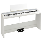 KORG B2SP WH Pianoforte digitale completo di stand e pedali finitura bianca