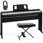 Roland FP10 BK Mega Bundle Pianoforte Digitale 88 Tasti con Supporto Pedale Panca e Cuffia