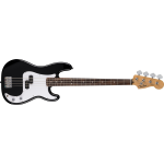 Fender Standard Precision Bass®, Laurel Fingerboard, White Pickguard, Black 0266640506