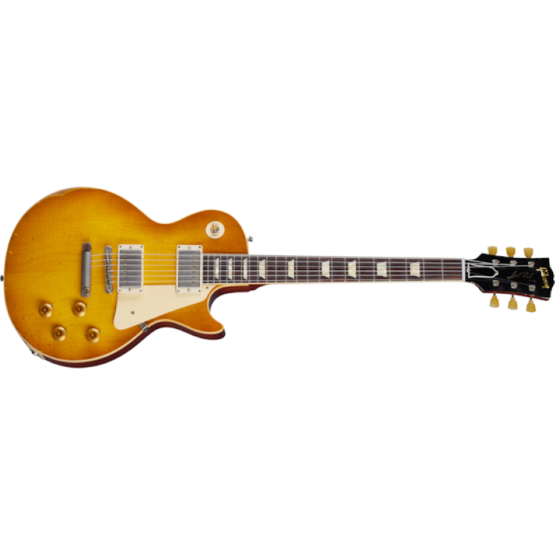 Gibson Custom 1958 Les Paul Standard Reissue Heavy Aged Lemon Burst LPR58HADLNH1