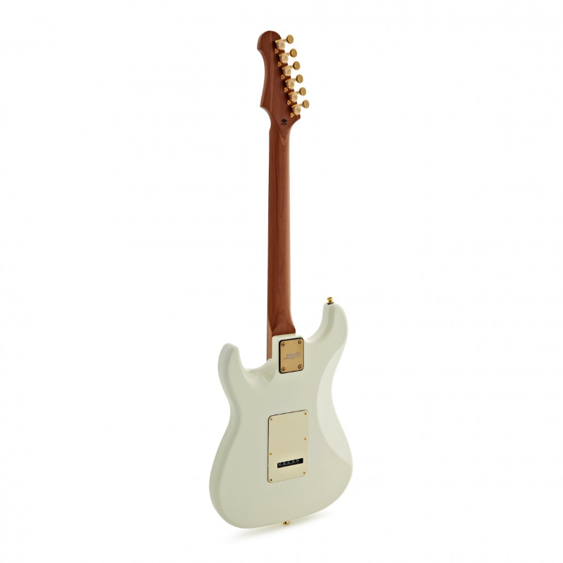 Jet Guitars JS380OW-G SSS Olympic White Roasted Maple Gold Hardware