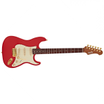 Jet Guitars JS380RD-G SSS Chitarra Elettria Manico Roasted Rossa