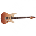 Jet Guitars JS45-ELITE-FB Fireburst Roasted Maple Quilted Top