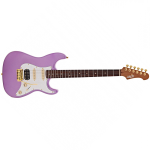 Jet Guitars JS480VI-G HSS Violet Chitarra Elettrica Viola Roasted Maple