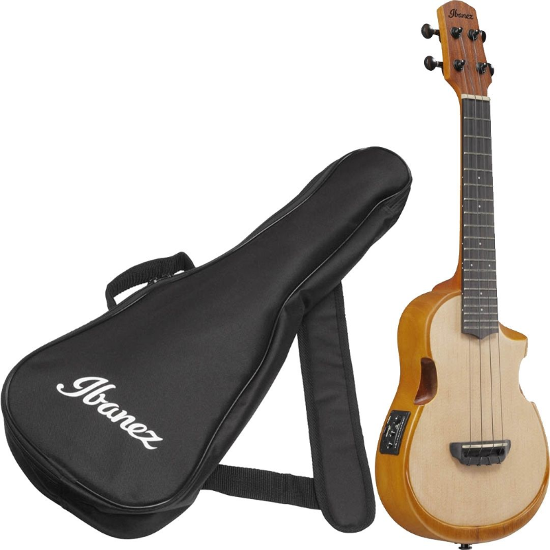 Ibanez AUC10EOPN Open Pore Natural Ukulele Concerto elettrificato
