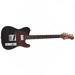 Jet Guitars JT350-BK-R SH Black Roasted Maple Tastiera in Palissandro