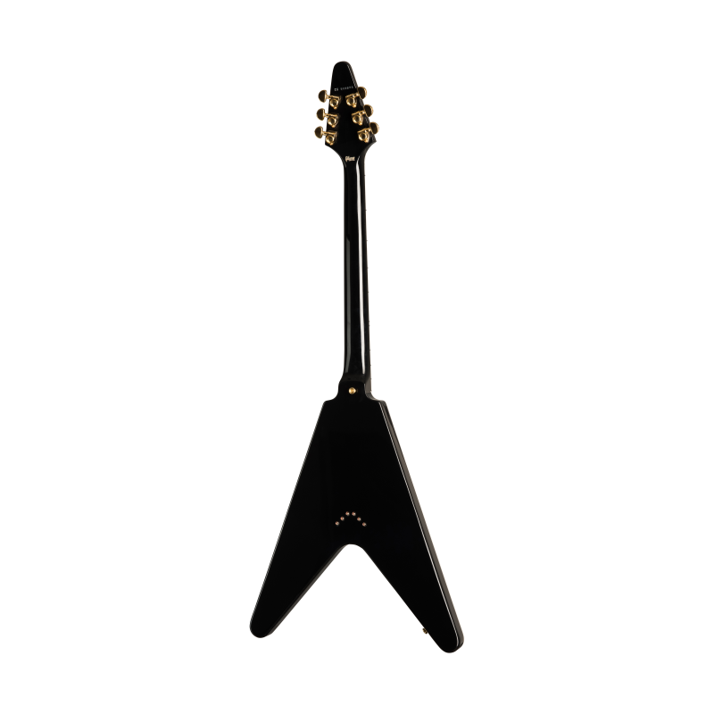 Gibson Custom Flying V Custom w/ Ebony Fingerboard Gloss Ebony CSFVCEBGH1E