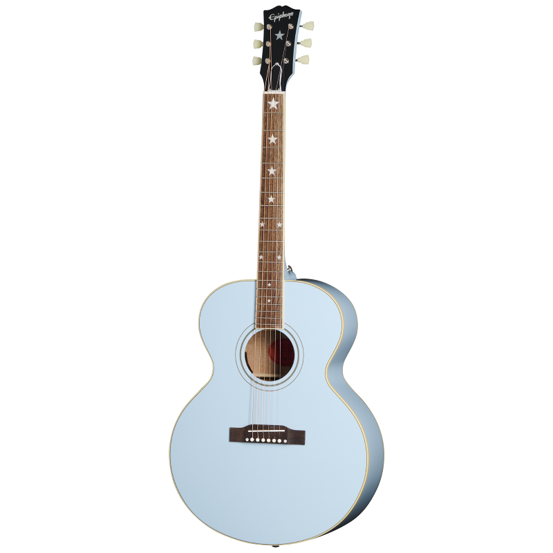 Epiphone J-180 LS (Incl. Hard Case) Frost Blue ECJ180LSFRBNH1