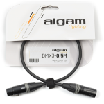 Algam Lighting DMX3-0.5M Cavo DMX 3 Poli 0,5 mt
