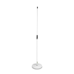 Gravity Asta microfonica dritta con base tonda bianco