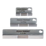 MusicNomad Fret Leveler - Diamond U-File Single Frets Set 3pc Fret Leveler