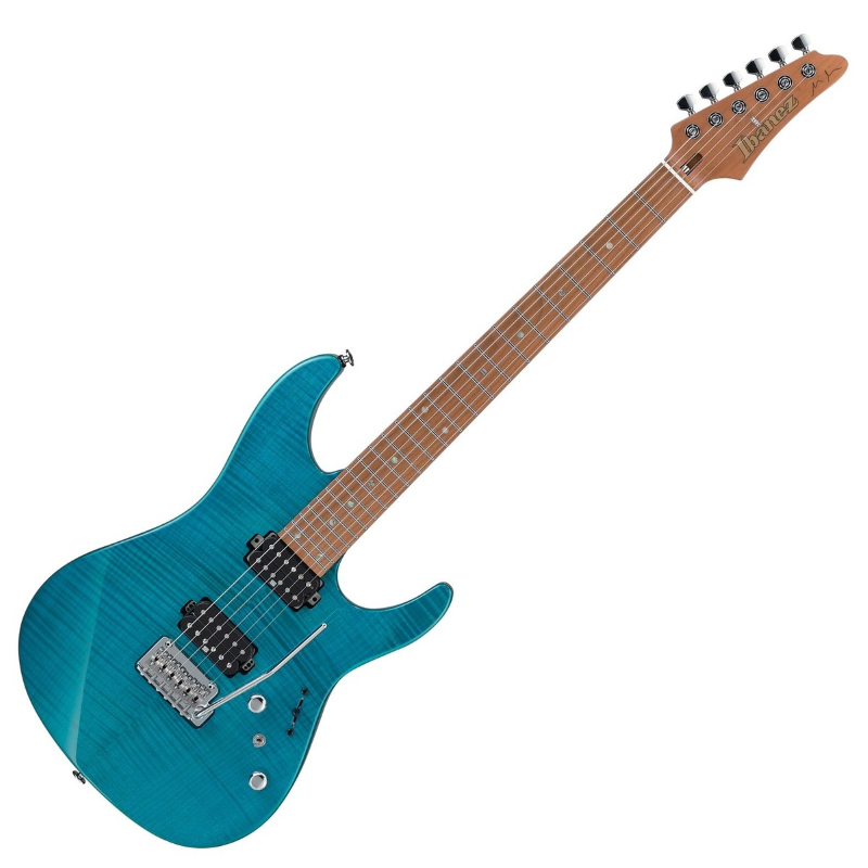 Ibanez MM1TAB Martin Miller Signature 6 corde finitura Transparent Aqua Blue