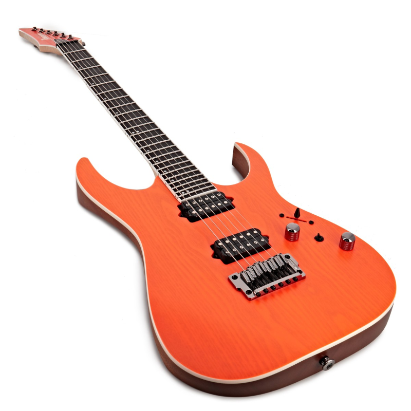 Ibanez RGR5221TFR - Signature 6 corde finitura Transparent Fluorescent Orange