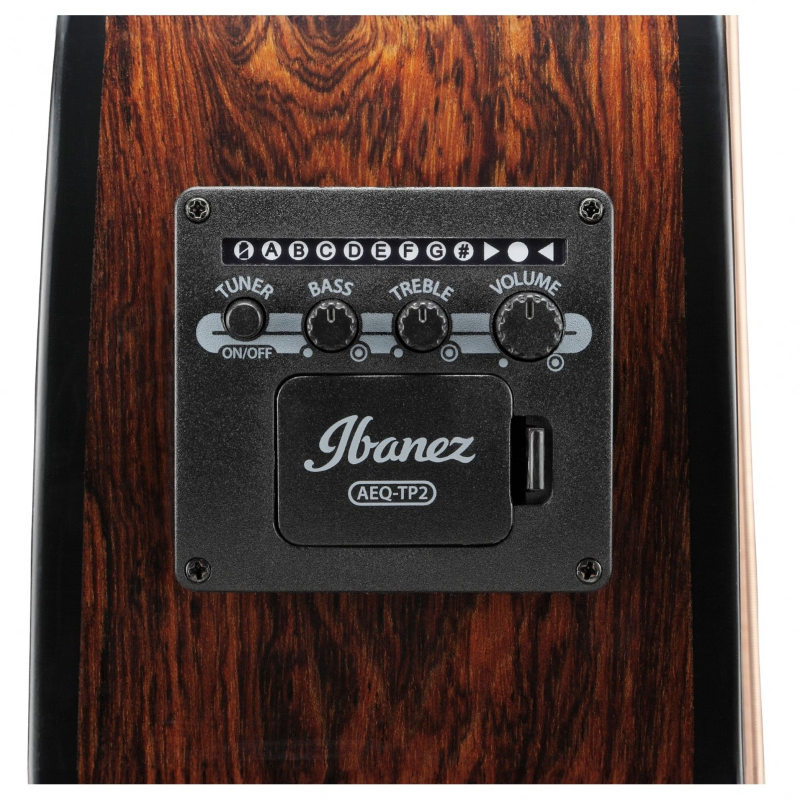 Ibanez AEG74MHS Chitarra Acustica Preamplificatore Ibanez AEQ-TP2 con accordatore integrato