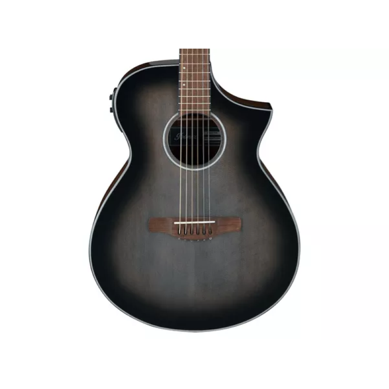 Ibanez AEWC11TCB Chitarra acustica elettrificata Transparent Charcoal Burst High Gloss