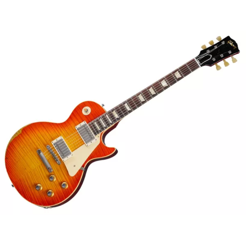 Gibson Custom 1960 Les Paul Standard Reissue Heavy Aged Tangerine Burst LPR60HATGBNH1