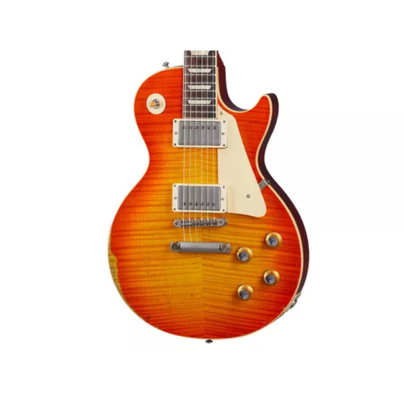 Gibson Custom 1960 Les Paul Standard Reissue Heavy Aged Tangerine Burst LPR60HATGBNH1