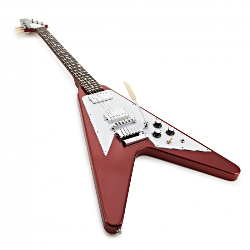Gibson Custom 1967 Mahogany Flying V Reissue w/ Maestro Vibrola Gloss Sparkling Burgundy FV67SBCM1
