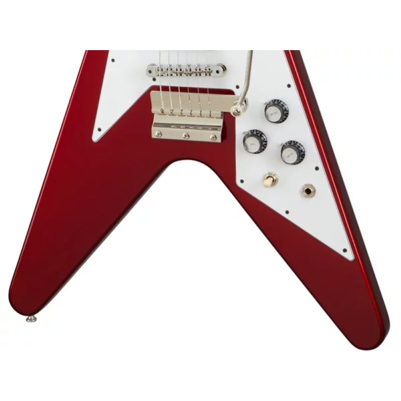 Gibson Custom 1967 Mahogany Flying V Reissue w/ Maestro Vibrola Gloss Sparkling Burgundy FV67SBCM1