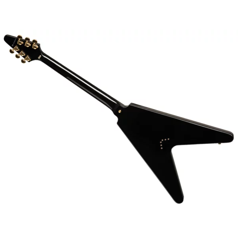 Gibson Custom Flying V Custom w/ Ebony Fingerboard Gloss Ebony CSFVCEBGH1E
