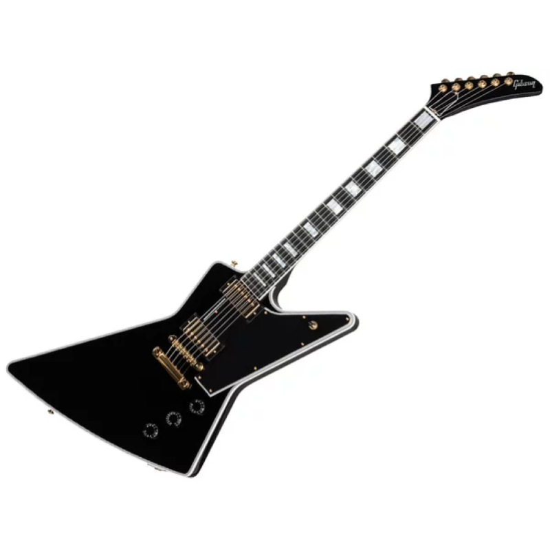 Gibson Custom Explorer Custom w/ Ebony Fingerboard Gloss Ebony DSMXEBGH1E