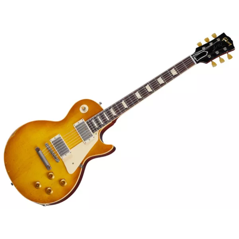 Gibson Custom 1958 Les Paul Standard Reissue Heavy Aged Lemon Burst LPR58HADLNH1