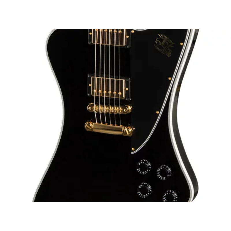 Gibson Custom Firebird Custom w/ Ebony Fingerboard Gloss Ebony CSFBEBGH1E