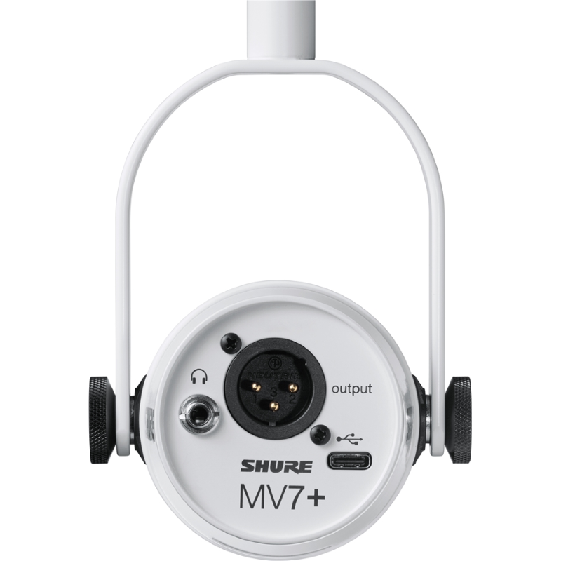 Shure MV7+ White Microfono USB finitura bianca