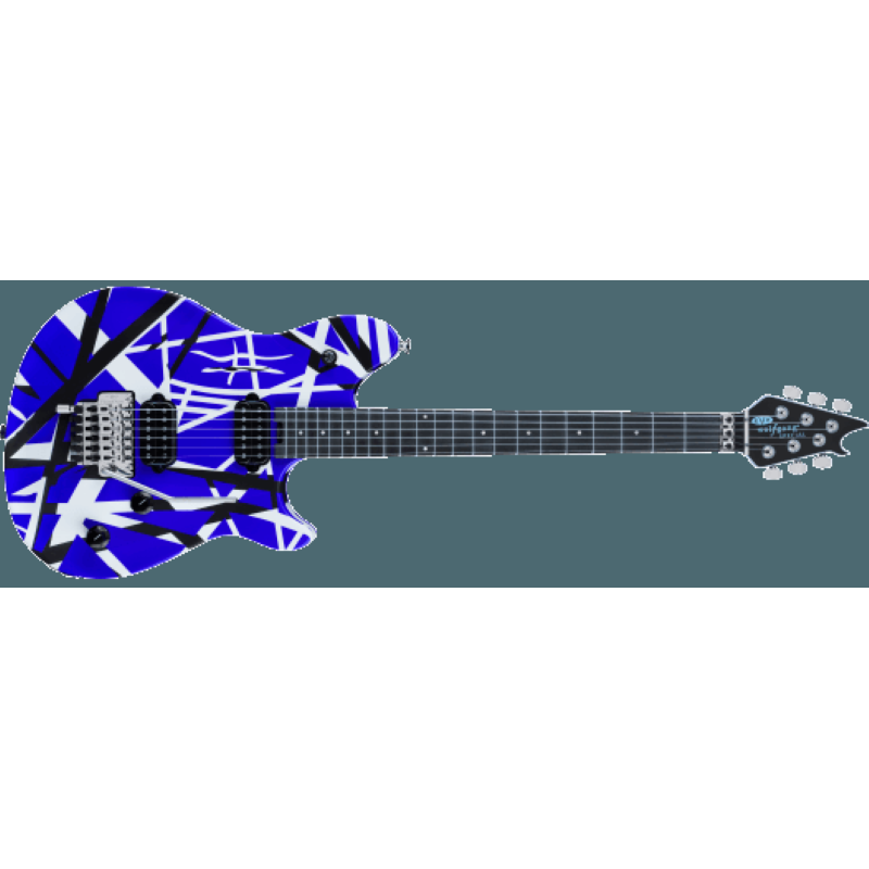 EVH Wolfgang® Special Striped Series, Ebony Fingerboard, Red, Black, and White