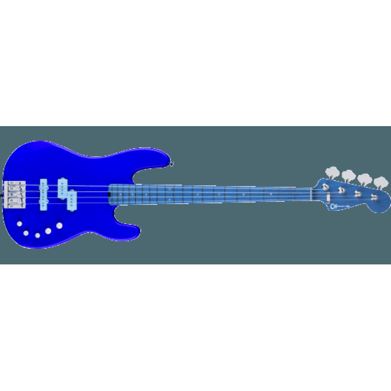 Charvel Pro-Mod San Dimas® Bass PJ IV MAH, Caramelized Maple Fingerboard, Satin Ferrari Red