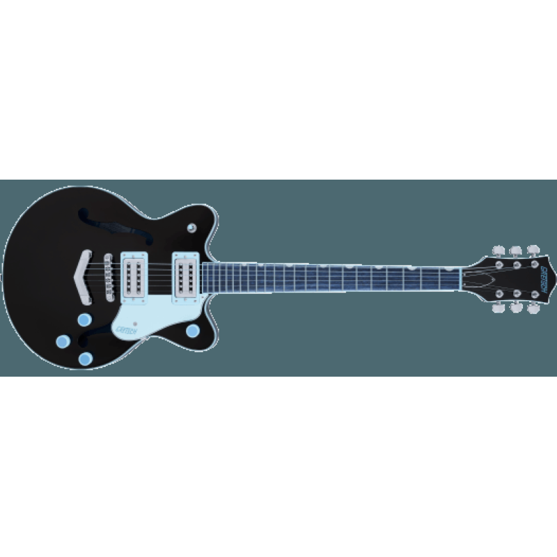 Gretsch G2655 Streamliner™ Center Block Jr. Double-Cut with V-Stoptail, Laurel Fingerboard, Black 2817100510