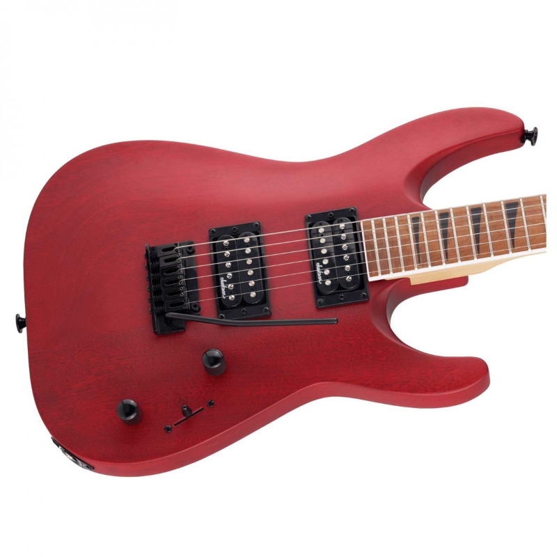 Jackson JS Series Dinky™ Arch Top JS24 DKAM, Caramelized Maple Fingerboard, Red Stain