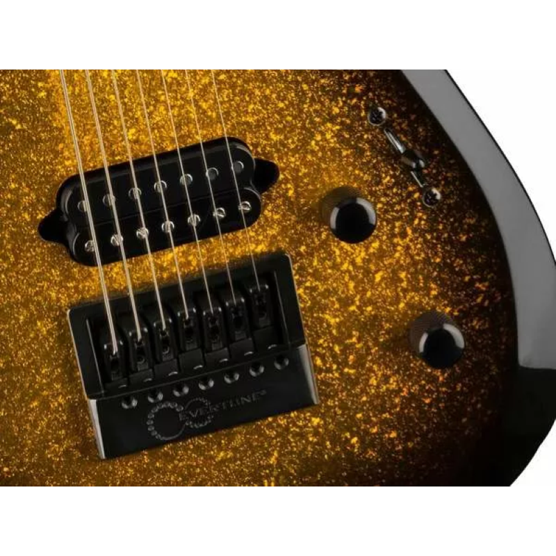 Jackson Pro Plus Series DK Modern EVTN7, Ebony Fingerboard, Gold Sparkle