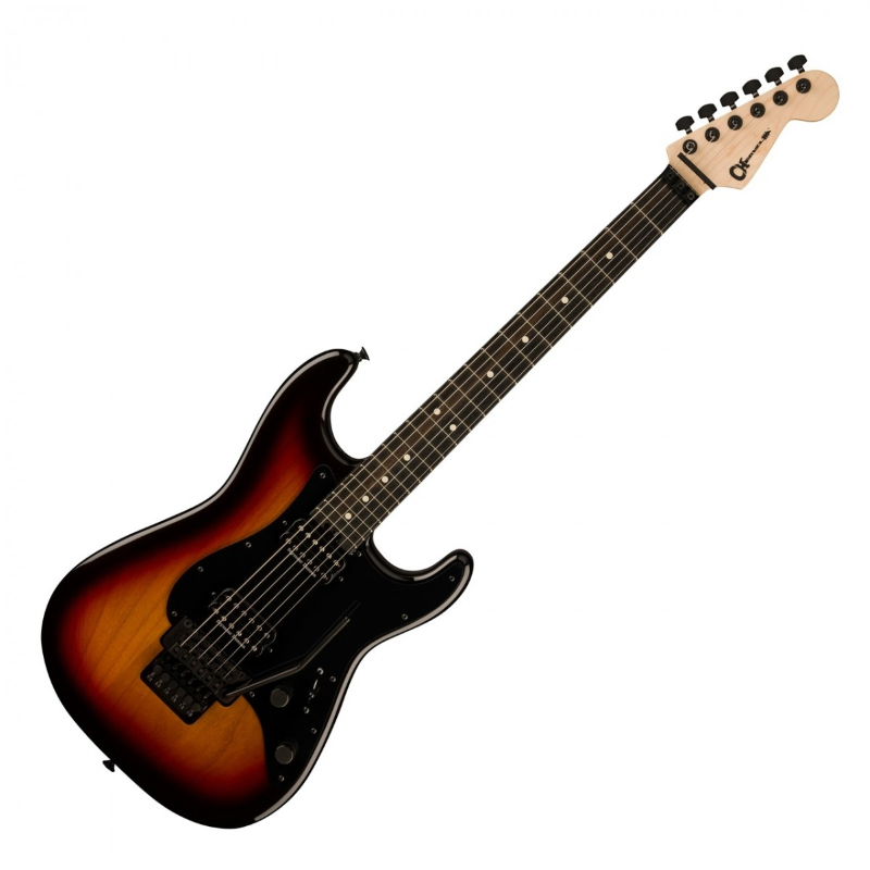 Charvel Pro-Mod So-Cal Style 1 HH FR E, Ebony Fingerboard, Three-Tone Sunburst