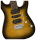 Charvel MJ DK24 HSH 2PT W Mahogany with Flame Maple, Wenge Fingerboard, Antique Burst