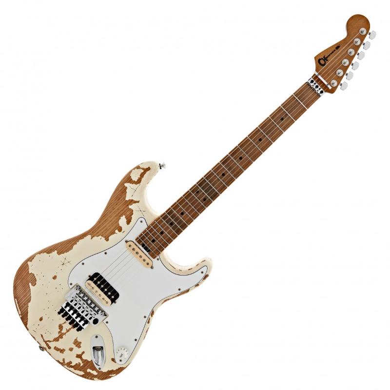 Charvel Henrik Danhage Limited Edition Signature Pro-Mod So-Cal Style 1 HS FR M, Maple Fingerboard, White Relic
